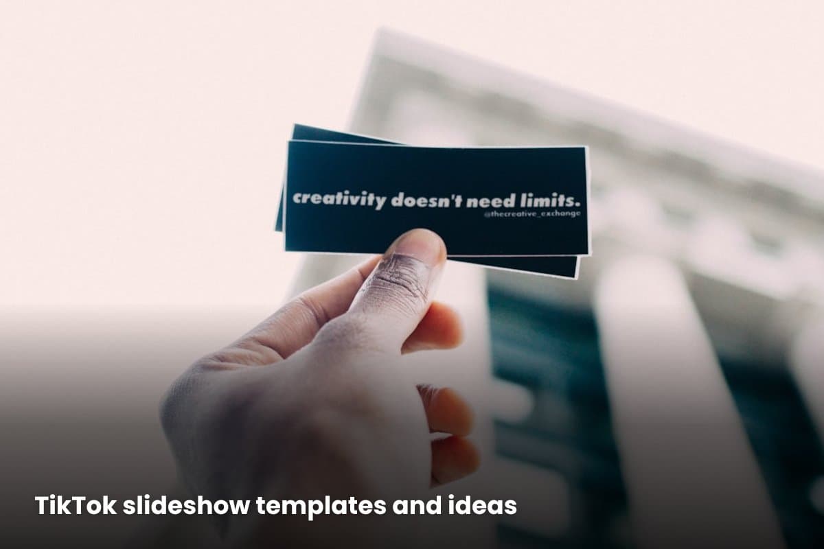 TikTok slideshow templates and ideas